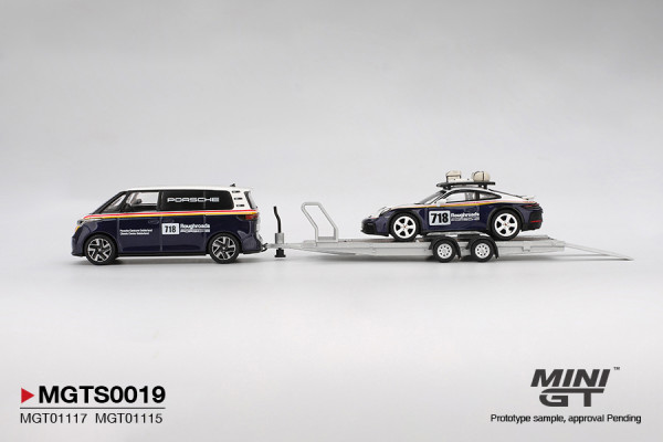 Mini-GT Porsche 911 Dakar #718 / Volkswagen ID. Buzz Porsche MGTS0019 3