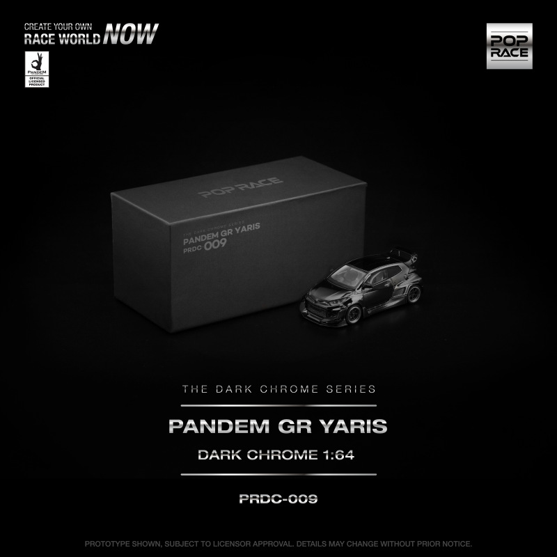 PANDEM GR YARIS DARK CHROME 1