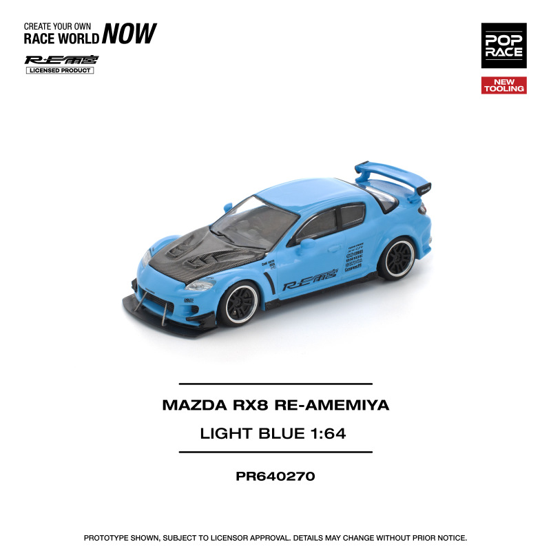 MAZDA RX-8 RE-AMEMIYA – LIGHT BLUE (POP RACE, PR640270) 1