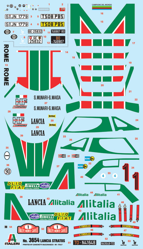 LANCIA STRATOS HF (ITALERI, 3654) 5