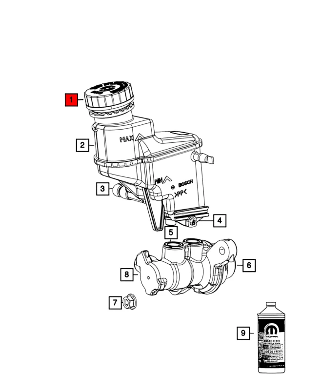Master Cylinder Reservoir Cap(DORMAN, 42053) 1