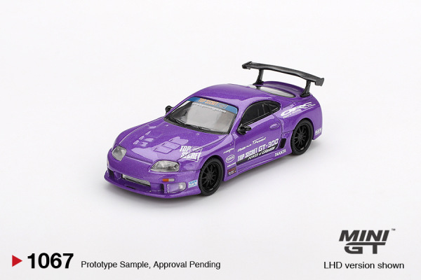 TOYOTA SUPRA (A80) TOP SECRET GT-300 TOP SECRET PURPLE (MINI-GT, MGT01067) 1