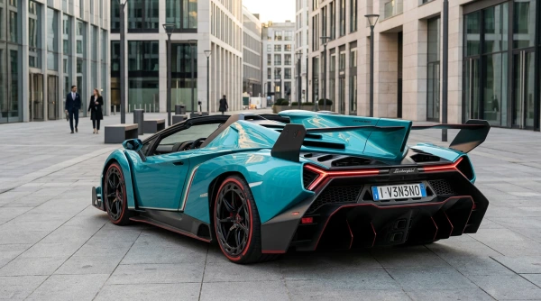 LAMBORGHINI VENENO ROADSTER – BLUE / RED LINE (KYOSHO, KS07040A4) 2