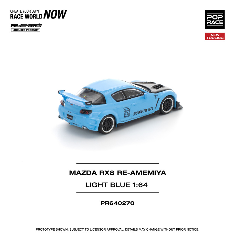 MAZDA RX-8 RE-AMEMIYA – LIGHT BLUE (POP RACE, PR640270) 2
