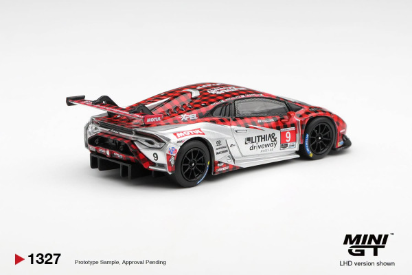 LAMBORGHINI HURACAN GT3 EVO2 #9 PFAFF MOTORSPORTS 2025 IMSA (MINI GT, MGT01327) 1