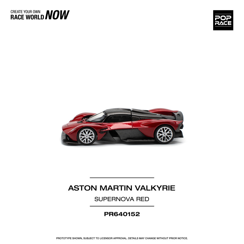 ASTON MARTIN VALKYRIE - SUPERNOVA RED (POP RACE, PR640152) 3