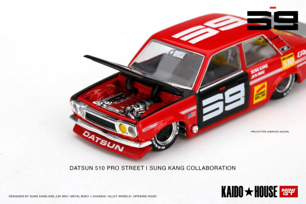 DATSUN 510 PRO STREET SK510 RED (MINI GT, KHMG003) 1