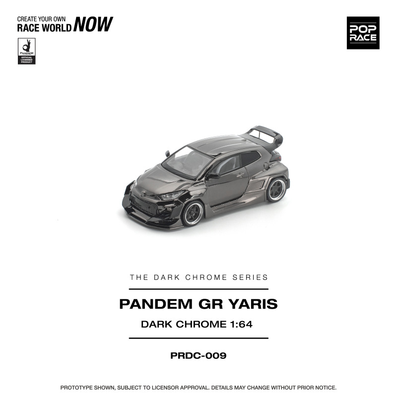 PANDEM GR YARIS DARK CHROME 2