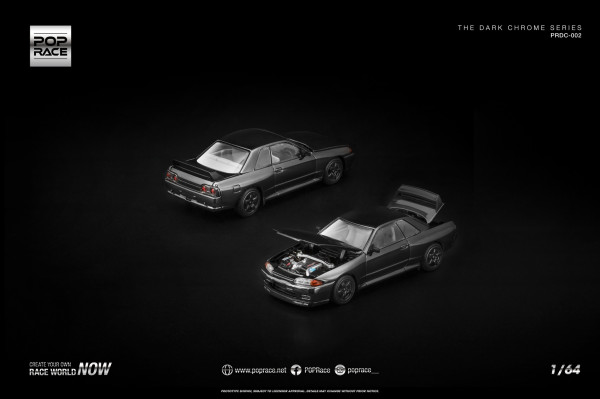 Nissan Skyline GT-R R32 Dark Chrome – 1990 (POP RACE, PRDC002) 2