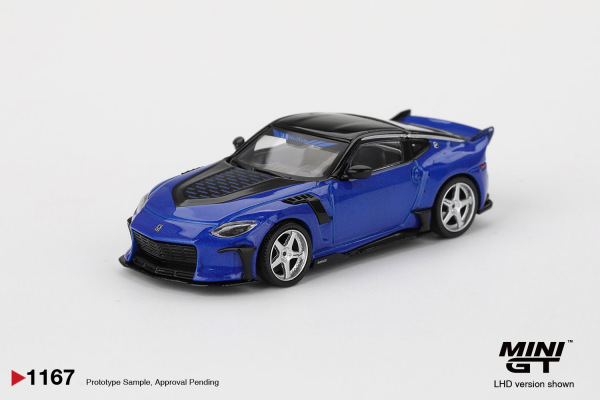 NISSAN Z VEILSIDE FFZ400 SEIRAN BLUE (MINI GT, MGT01167)