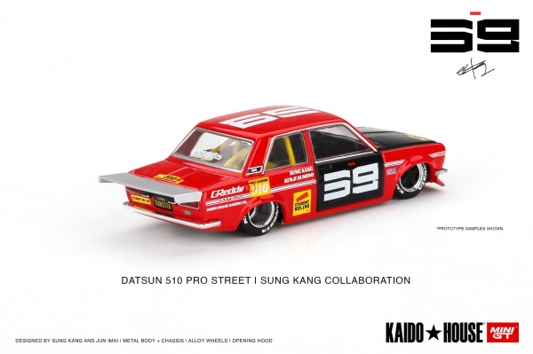 DATSUN 510 PRO STREET SK510 RED (MINI GT, KHMG003) 3