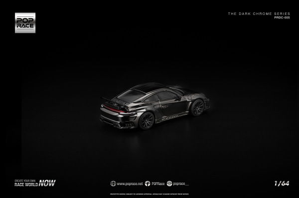 PORSCHE 992 STINGER GTR DARK CHROME (POP RACE, PRDC005) 2