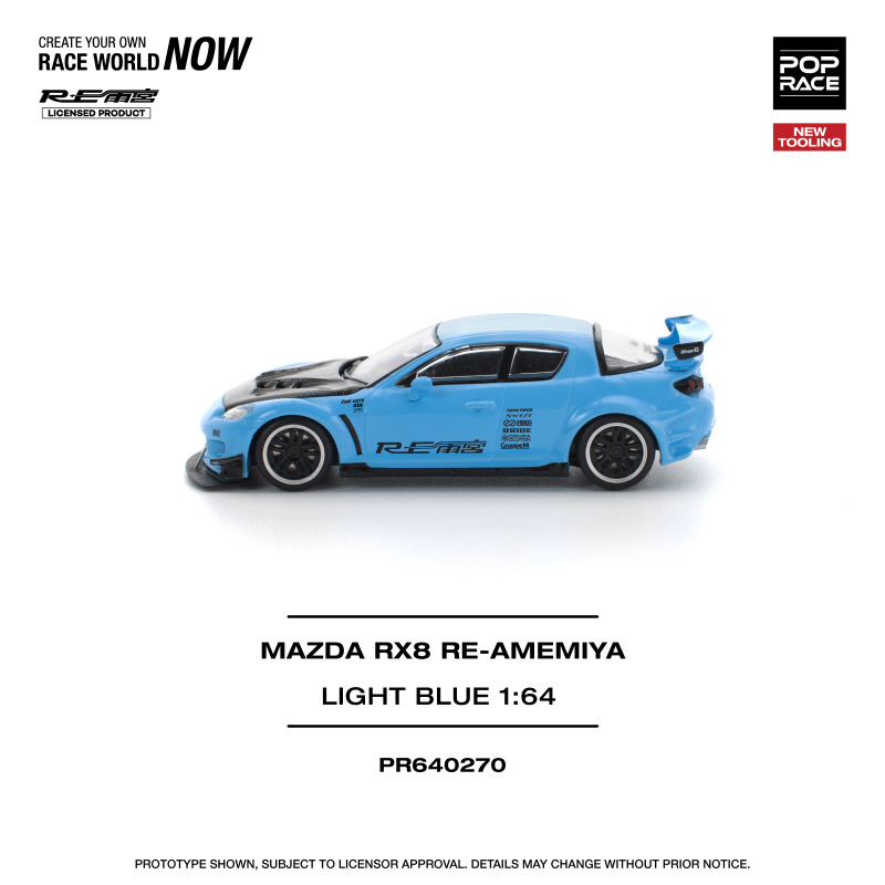 MAZDA RX-8 RE-AMEMIYA – LIGHT BLUE (POP RACE, PR640270) 3