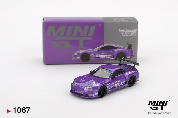 TOYOTA SUPRA (A80) TOP SECRET GT-300 TOP SECRET PURPLE (MINI-GT, MGT01067)