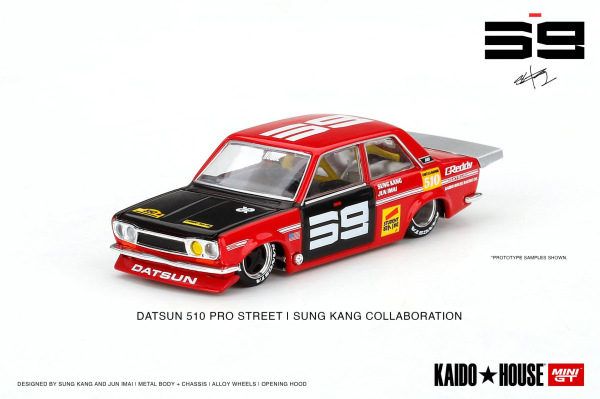 DATSUN 510 PRO STREET SK510 RED (MINI GT, KHMG003)