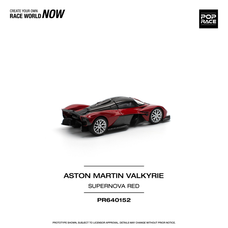 ASTON MARTIN VALKYRIE - SUPERNOVA RED (POP RACE, PR640152) 2