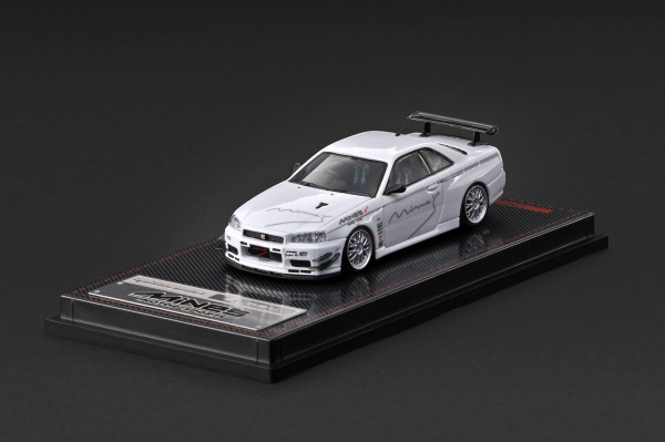 NISSAN SKYLINE GT-R MINE'S (R34) WHITE (IGNITION, IG4092)