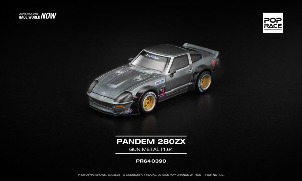 PANDEM 280ZX – GUN METAL (POP RACE, PR640390)
