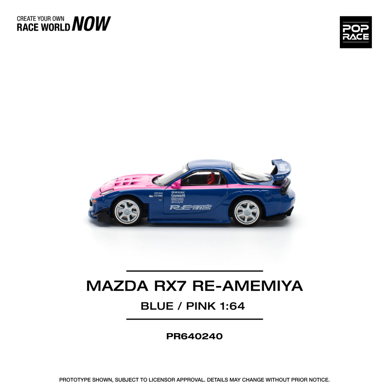 MAZDA RX-7 RE-AMEMIYA – BLUE/PINK (POP RACE, PR640240) 3