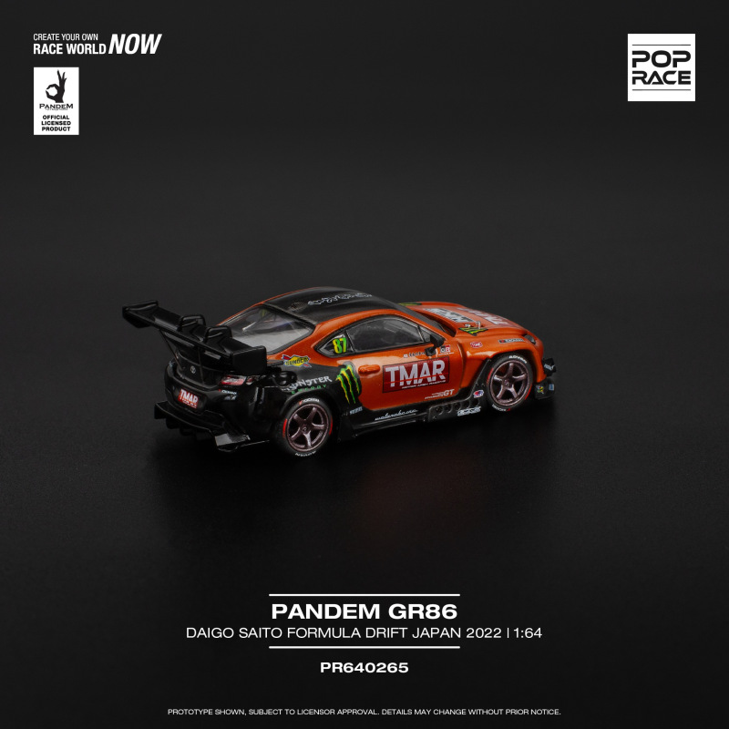 PANDEM TOYOTA GR86 DAIGO SAITO FORMULA DRIFT JAPAN 2022 (POP RACE, PR640265) 1