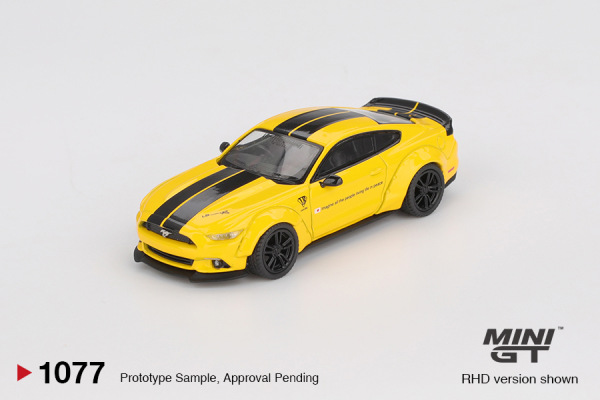 LB-WORKS FORD MUSTANG – TRIPLE YELLOW (MINI GT, MGT01077)