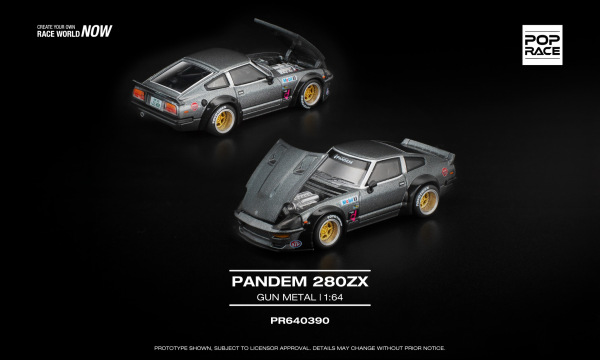 PANDEM 280ZX – GUN METAL (POP RACE, PR640390) 1