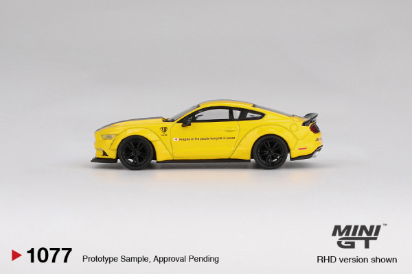 LB-WORKS FORD MUSTANG – TRIPLE YELLOW (MINI GT, MGT01077) 2