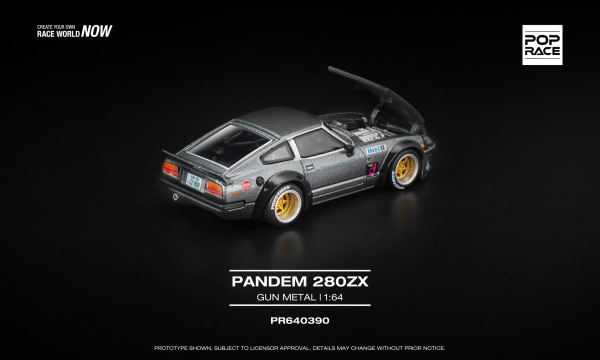 PANDEM 280ZX – GUN METAL (POP RACE, PR640390) 2