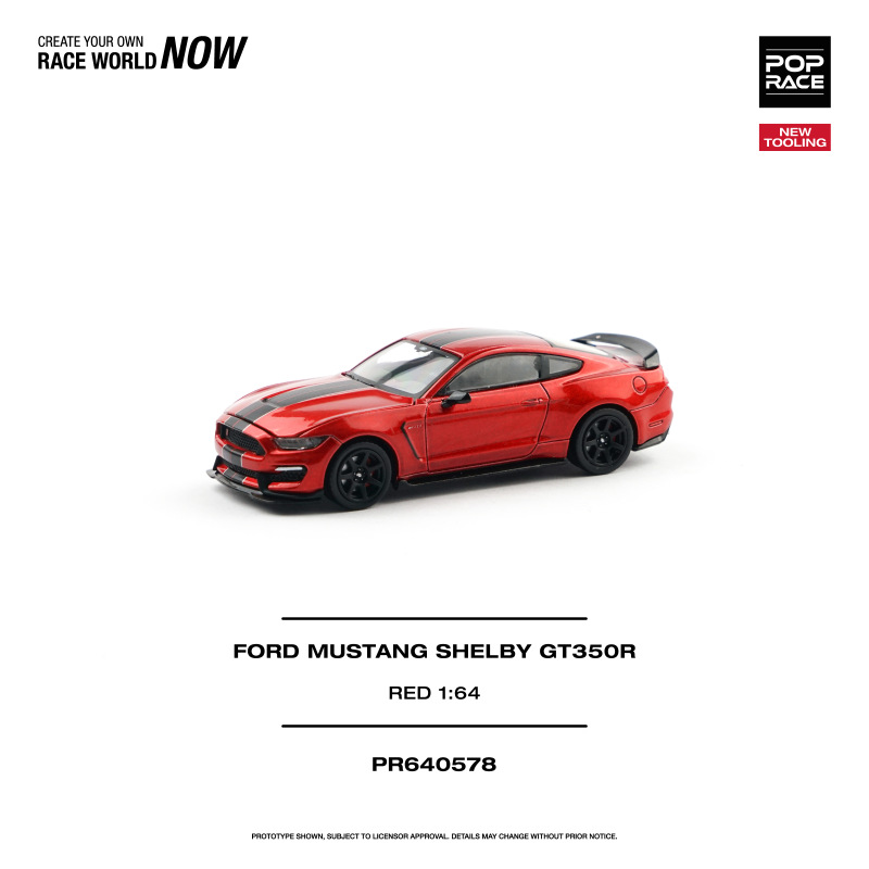 FORD MUSTANG SHELBY GT350R RACE RED 1
