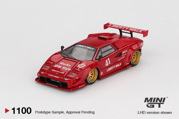 LAMBORGHINI COUNTACH LB-WORKS – RED (MINI GT, MGT01100)