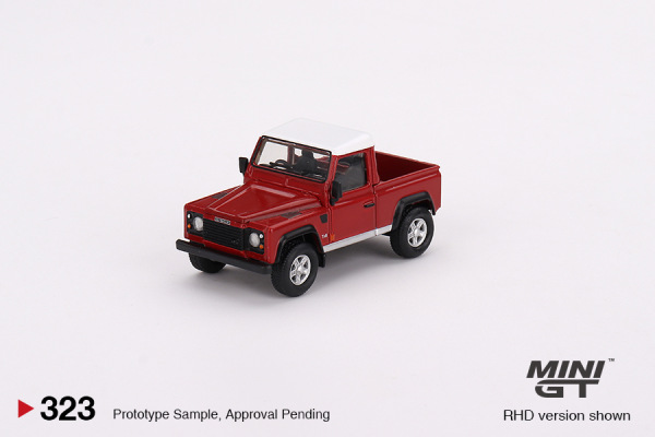 LAND ROVER DEFENDER 90 PICKUP – MASAI RED (MINI GT, MGT00323) 3