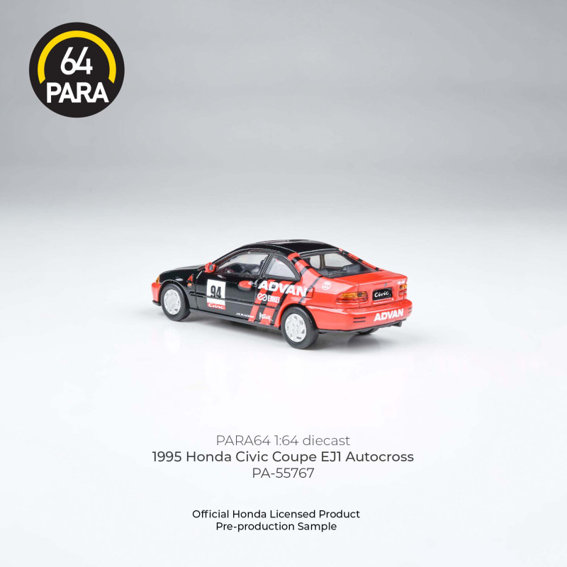 HONDA CIVIC COUPE EJ1 AUTOCROSS #94 ADVAN, RED/BLACK (PARA64, PA-55767) 2