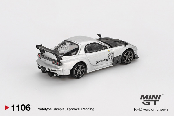 MAZDA RX-7 RE-AMEMIYA SILVER METALLIC (MINI GT, MGT01106) 1