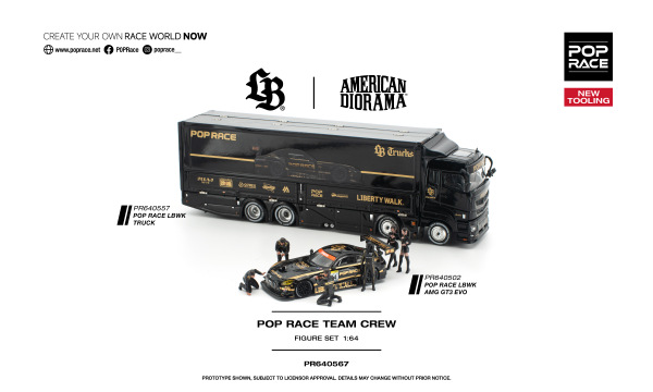 POP RACE LBWK AMG GT3 EVO BLACK (POP RACE, PR640502) 5