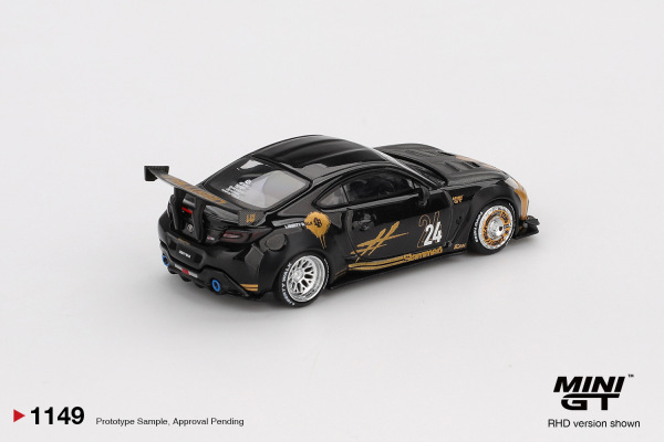 TOYOTA GR86 LB★NATION BLACK / GOLD (MINI GT, MGT01149) 1