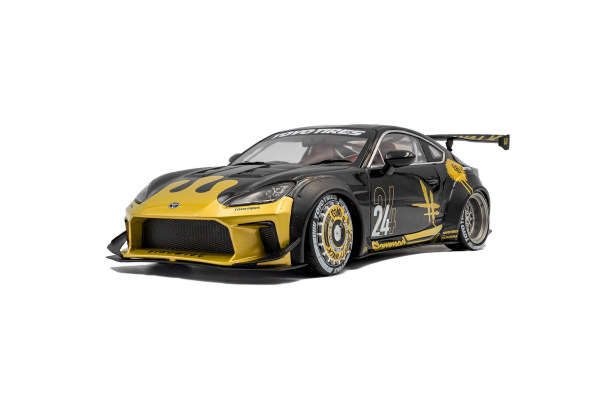 TOYOTA GR86 LIBERTY WALK BODY KIT – BLACK & GOLD – 2024 (SOLIDO, S1813603)