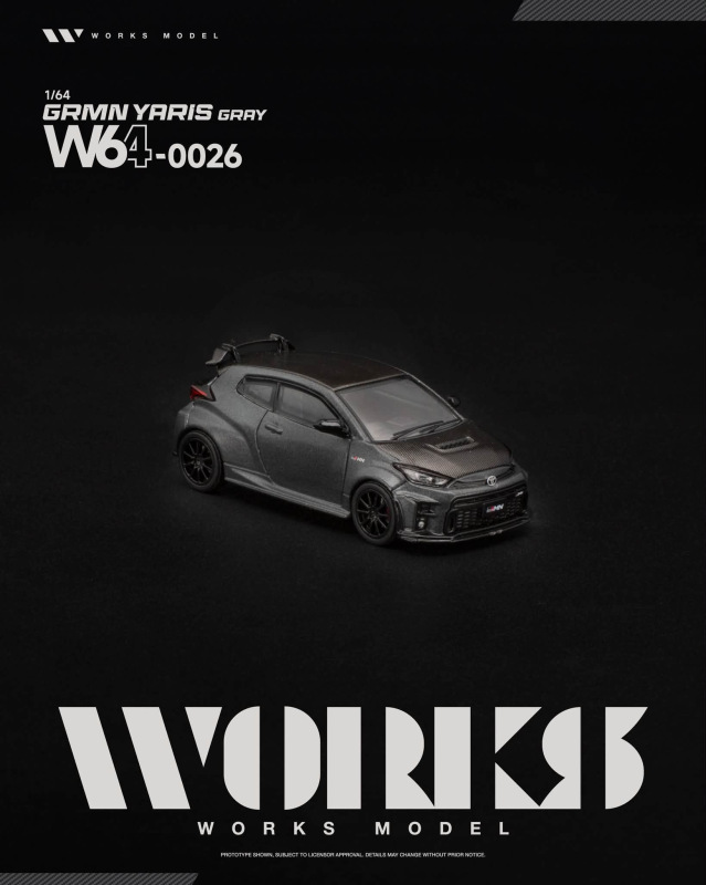 GRMN YARIS GRAY (WORKS MODEL, W640026) 3