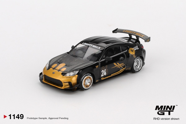 TOYOTA GR86 LB★NATION BLACK / GOLD (MINI GT, MGT01149)