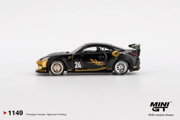 TOYOTA GR86 LB★NATION BLACK / GOLD (MINI GT, MGT01149) 2