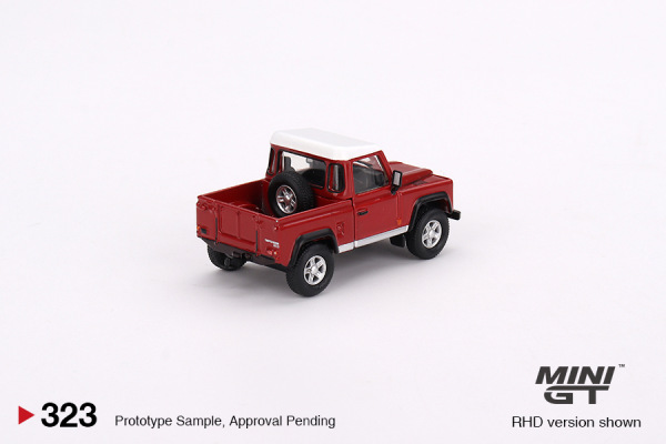 LAND ROVER DEFENDER 90 PICKUP – MASAI RED (MINI GT, MGT00323) 2