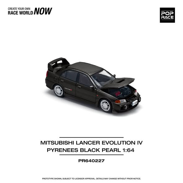 MITSUBISHI LANCER EVOLUTION IV – PYRENEES BLACK PEARL (POP RACE, PR640227)
