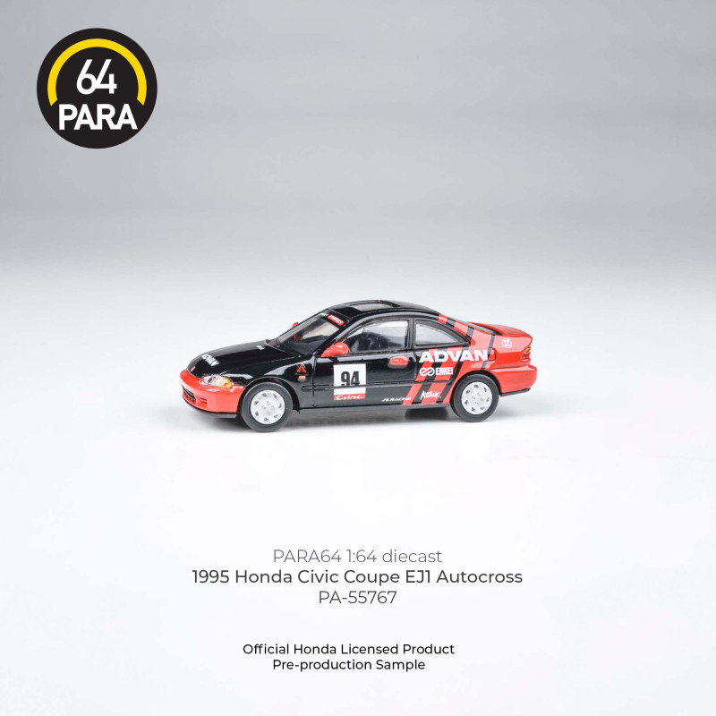 HONDA CIVIC COUPE EJ1 AUTOCROSS #94 ADVAN, RED/BLACK (PARA64, PA-55767) 3