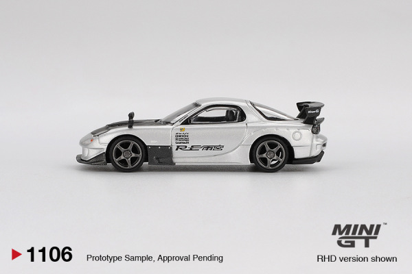 MAZDA RX-7 RE-AMEMIYA SILVER METALLIC (MINI GT, MGT01106) 2