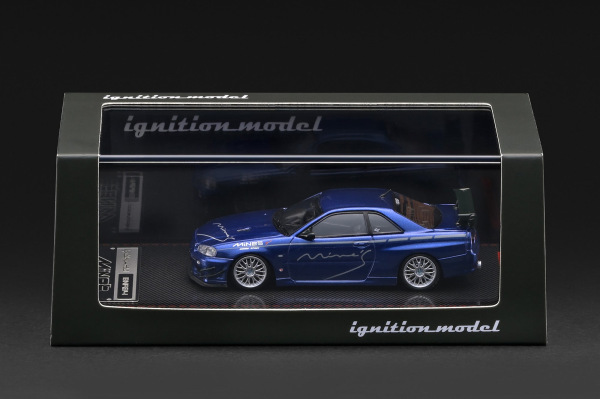 NISSAN SKYLINE GT-R MINE'S (R34) BLUE METALLIC (IGNITION, IG4094) 2