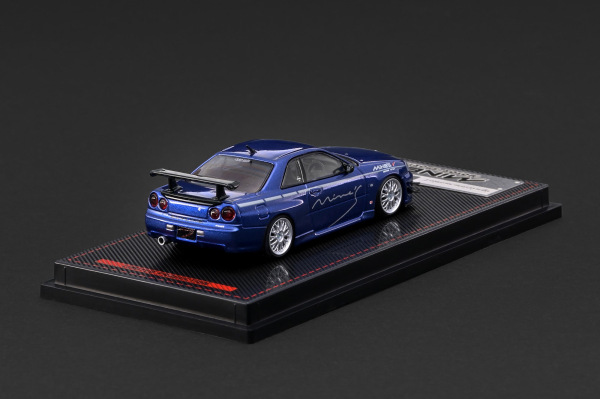 NISSAN SKYLINE GT-R MINE'S (R34) BLUE METALLIC (IGNITION, IG4094) 1