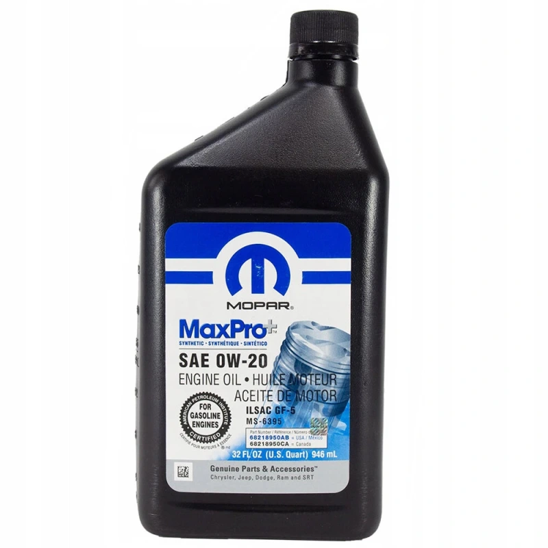MOPAR MAXPRO SAE 0W20, 946 ml (68218950AB)