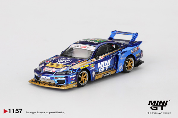 Nissan LB‑Super Silhouette S15 Silvia Team MINI GT 2025 Formula Drift (Mini GT, MGT01157)