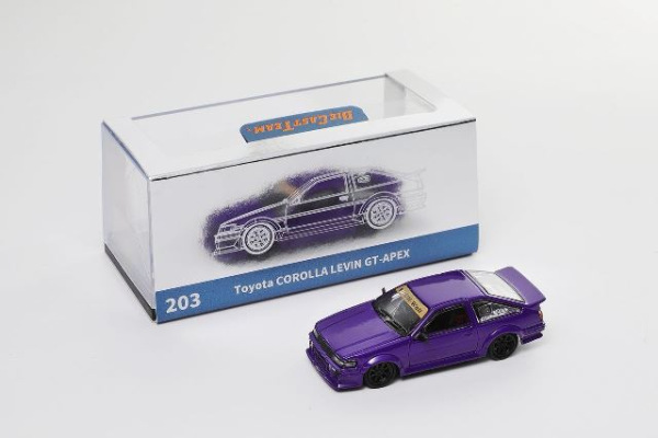 Toyota COROLLA LEVIN GT-APEX (AE86)-RHD, PURPLE (DCT, LL-046-203)