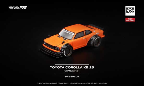 TOYOTA COROLLA KE25 – ORANGE (POP RACE, PR640409)