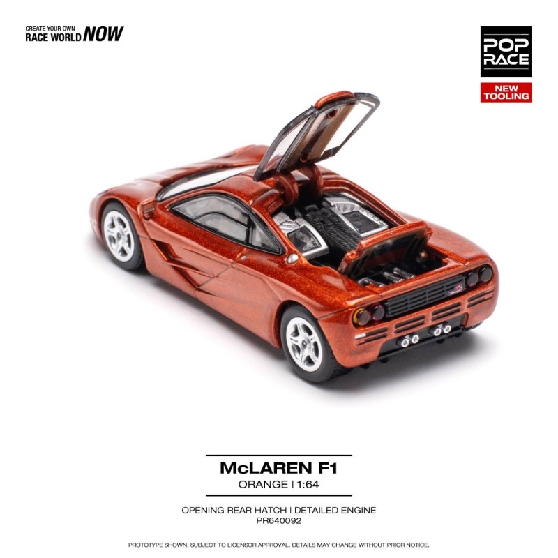 1992 MCLAREN F1 ORANGE (POP RACE, PR640092) 1